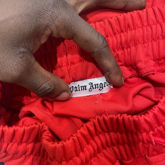 Sz Small Red Palm Angels Track Shorts - Picture 3 of 6